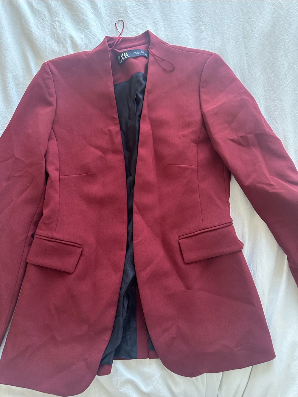 ZARA Dark Red Tailored Blazer